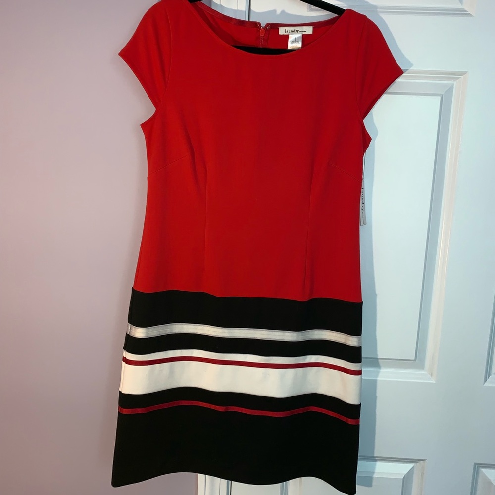 Laundry by Design red sheath dress